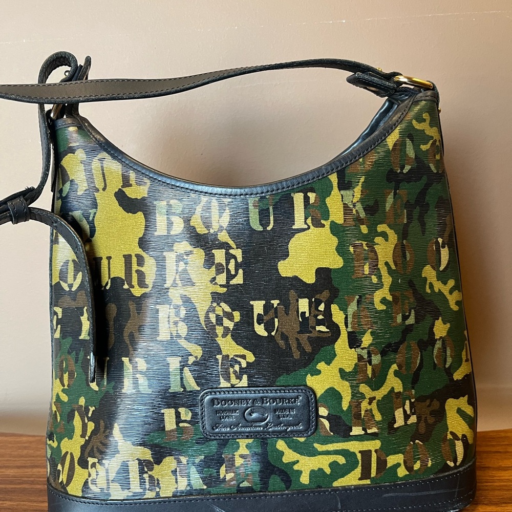Dooney & Bourke Camouflage Print Hobo Bag